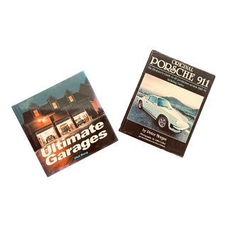 1990s "Porsche 911" Book and "Ultimate Garages" Books- Set of 2 For Sale