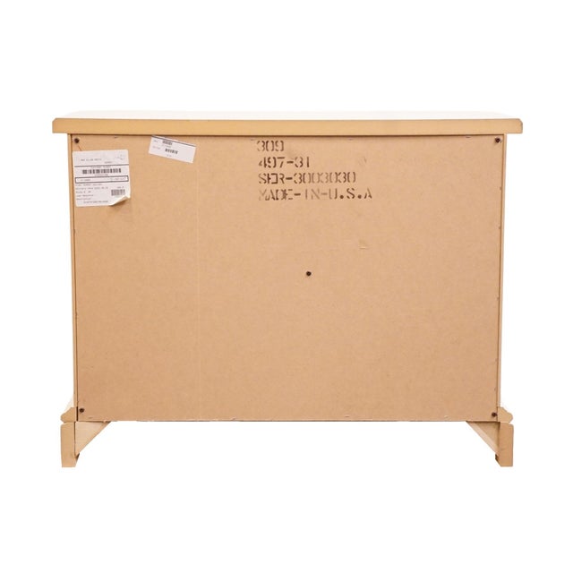 Altavista Lane Melrose Collection Contemporary Neoclassical Revival Off White 34" Two Drawer Nightstand 497-31 For Sale - Image 11 of 15
