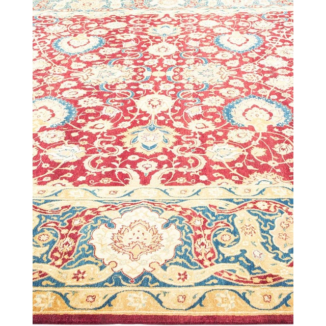 Mogul Collection Hand-Knotted Area Rug - Red 8' 1" x 10' 0" For Sale - Image 4 of 9