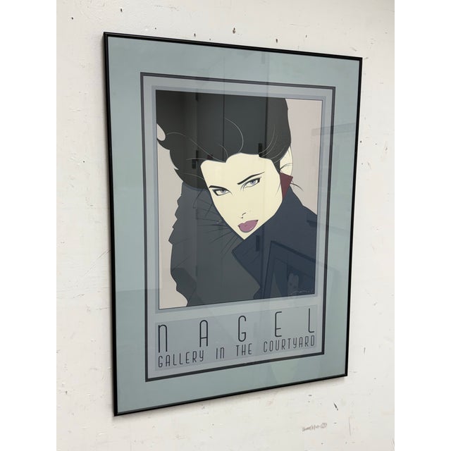 Design Plus Gallery presents a Circa 1980's "Gallery in the Courtyard" Silkscreen from Patrick Nagel's (1945-1984). An...