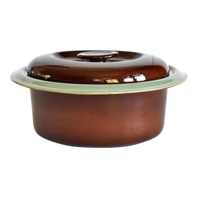 Mid-Century Red Wing Pottery Casserole Baking Dish For Sale