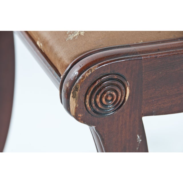 Wood Vintage Regency Chair For Sale - Image 7 of 8