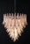 Glass Vintage Italian Murano Chandelier in the style of Mazzega, 1990 For Sale - Image 7 of 12