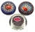Nice Collection of 3 Murano Milifiori Paper Weights With Factory Stickers, Made in Italy
