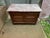 Antique French Art Deco Style Marble Top Oak Wood Cabinet Sideboard With Geometric Front For Sale - Image 18 of 18