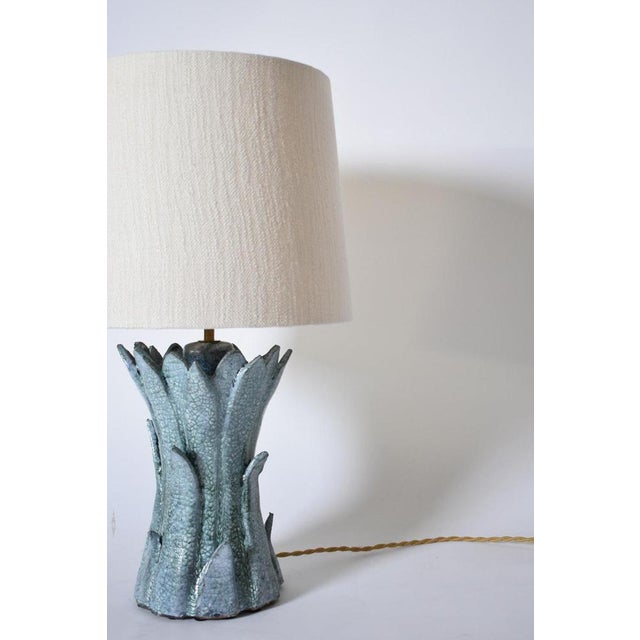 Contemporary Sintra Light Blue and Green Table Lamp by Barracuda Interiors For Sale - Image 3 of 5