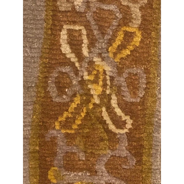 1980s Yellow Grey and Brown Rug, 1980s For Sale - Image 5 of 14