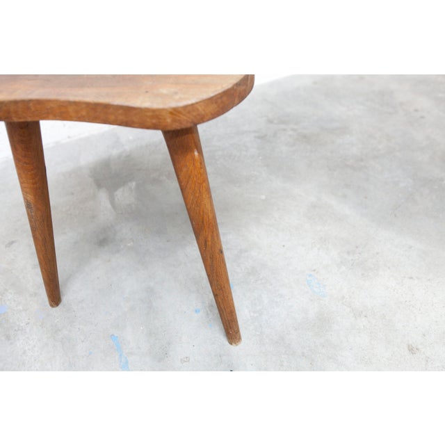 1960s Handcrafted Tripod Stool, 1960s For Sale - Image 5 of 9