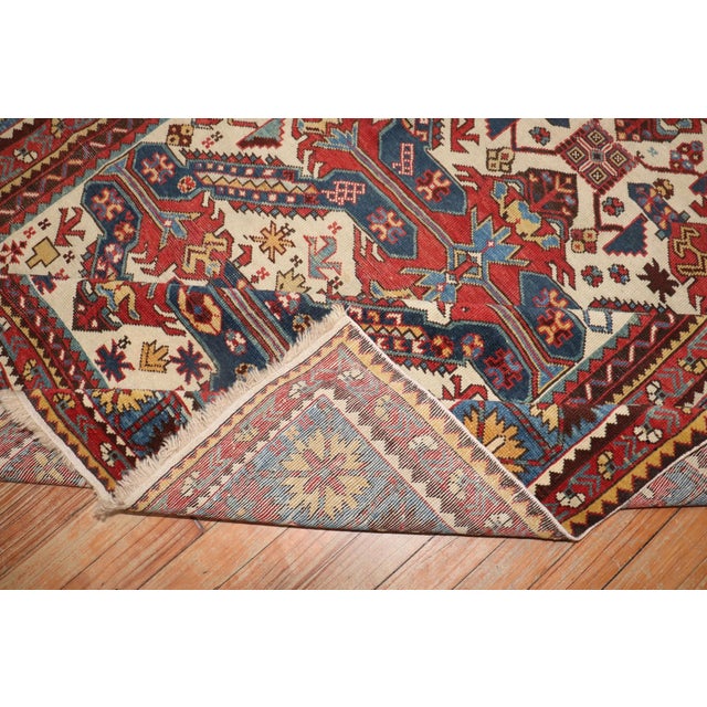 Antique Zeychour Caucasian Kuba Rug rug no.j3245 For Sale - Image 9 of 9
