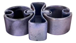 Ceramic Centerpiece by Angelo Mangiarotti for Fratelli Brambilla, Italy, 1968, Set of 3