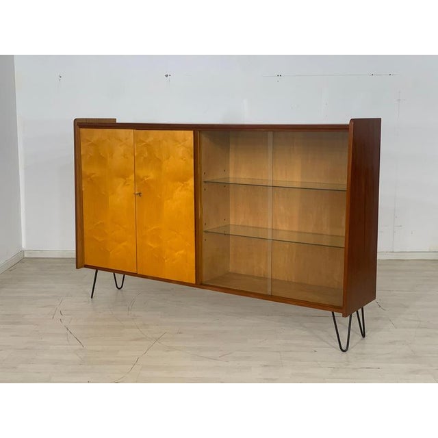 Mid-Century Highboard in Wood For Sale - Image 6 of 10