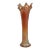 Fenton Fine Rib Style Marigold Carnival Glass Swung Vase For Sale