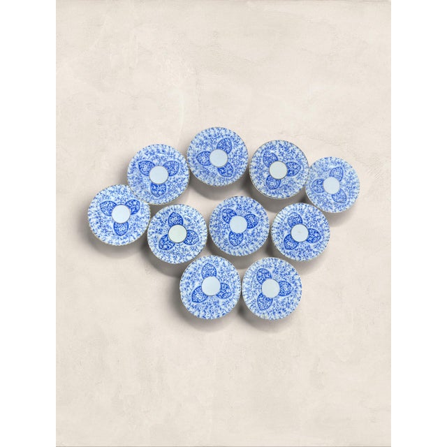 Late 19th Century Antique English Blue & White Porcelain Tea Service, 30 Pieces, Rd No. 49987/49967, Circa 1886-1900 For Sale - Image 5 of 8