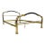 Art Deco Art Nouveau Solid Brass & Enameled Steel Double Bed Armoni Essebi Italy For Sale