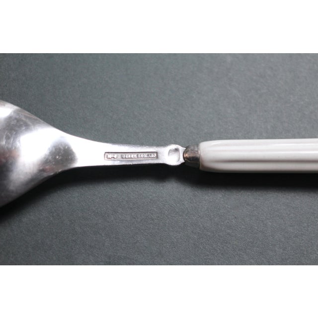 1970s 1970s Boho Chic Denby Regency Jewel White Flatware - Small Spoons or Teaspoons For Sale - Image 5 of 10