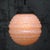 Mid-Century Modern French Pink Reeded Clichy Glass Pendant Lamp For Sale - Image 3 of 9