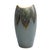Vintage German Mid-Century Modern Gray and Gold Ceramic Vase For Sale - Image 4 of 5