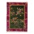 Vintage Chinese Art Deco Rug, Floral Design, Sage Green & Purple, 4' x 6' For Sale