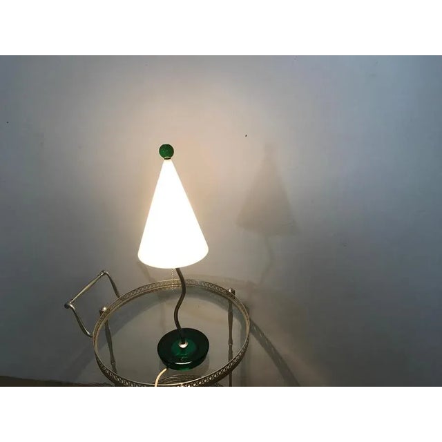 1990s Metal & Glass Table Lamp For Sale - Image 5 of 10