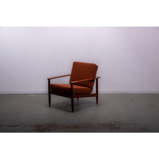 Mid-Century Modern Easy Chair in Teak and Cane, 1970 For Sale - Image 3 of 13