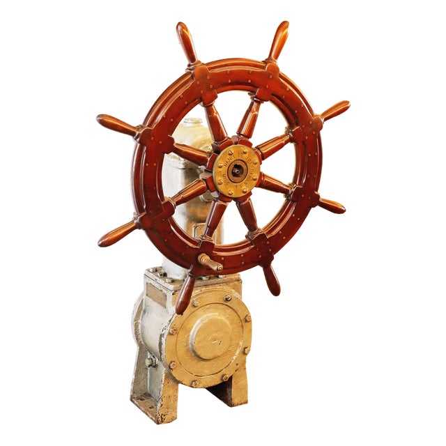 Ship Steering Wheel from Sons of J. Barrera, 1950s For Sale