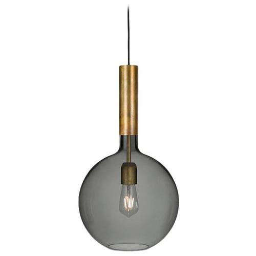 Not Yet Made - Made To Order Brass and Smoked Glass Rosdala Ceiling Lamp by Sabina Grubbeson for Konsthantverk For Sale - Image 5 of 5