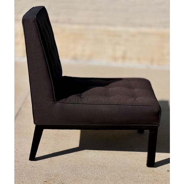 Dunbar Furniture 1960s Dunbar Ed Wormley Designed Slipper Lounge Chair For Sale - Image 4 of 7