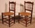 Oak and Straw-Seated Chairs, 19th Century, Set of 2 For Sale - Image 10 of 11