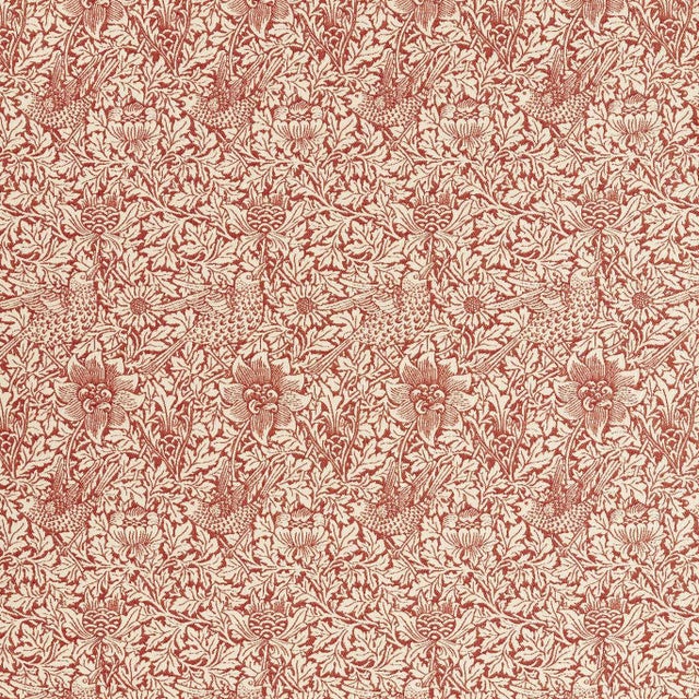 Morris & Co. Bird & Anemone Weave Fabric in Rose - a sample For Sale