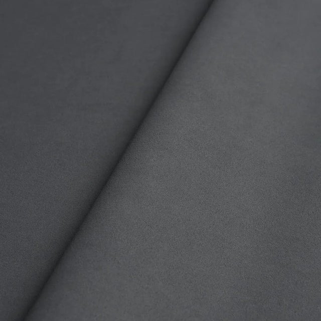 Transitional Sample - Schumacher Vegan Suede Fabric in Steel For Sale - Image 3 of 4