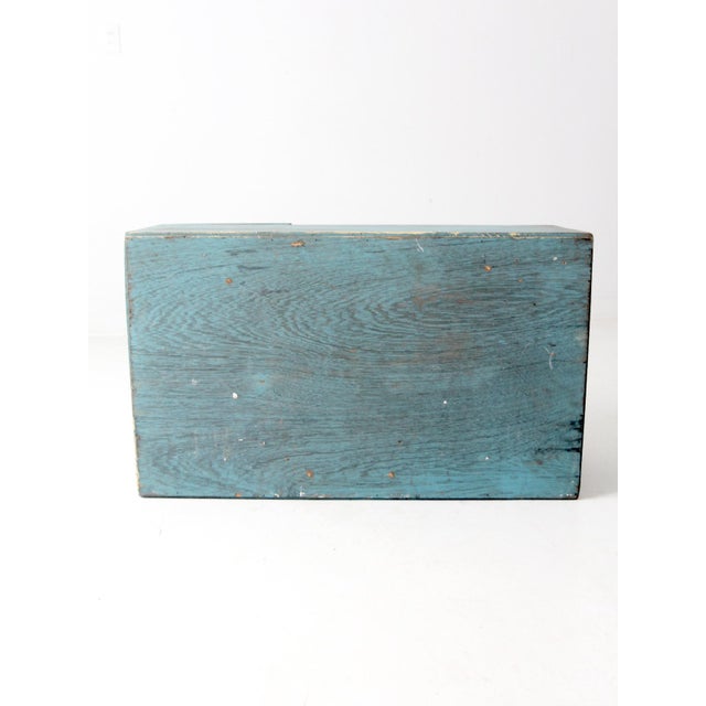 Vintage Painted Counter Top Cabinet For Sale - Image 10 of 12