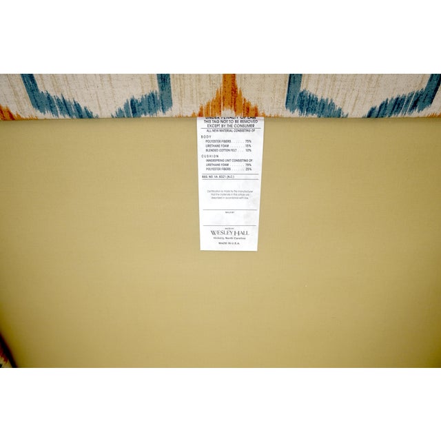 Mid-Century Modern Mid Century Modern Funky Abstract Upholstery Arm Wing Chair MINT For Sale - Image 3 of 15