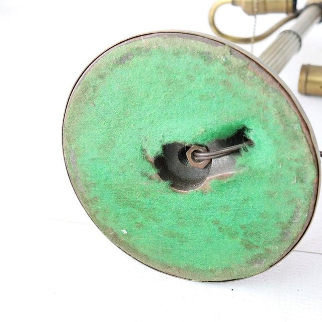 Antique Bradley & Hubbard School Arts & Crafts 8 Panel Slag Glass Lamp C1920 For Sale - Image 18 of 18