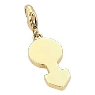 18672 - Cartier Male Symbol 18k Yellow Gold Charm Pendant For Sale