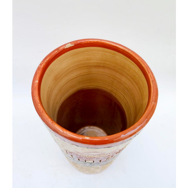 1970s Vintage Ceramic Vase with Elephants by Aldo Londi for Bitossi, 1970s For Sale - Image 5 of 9