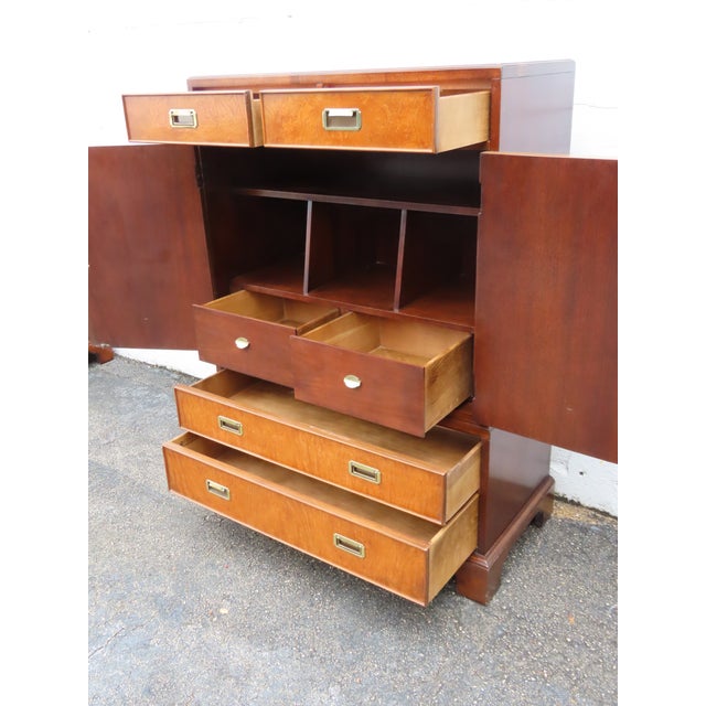 Century Furniture Hollywood Regency Tall Chest of Drawers Highboy 6362 For Sale In Miami - Image 6 of 18