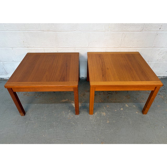 Danish Mid 20th Century Teak End Tables by Interform Collection For Sale - Image 9 of 15
