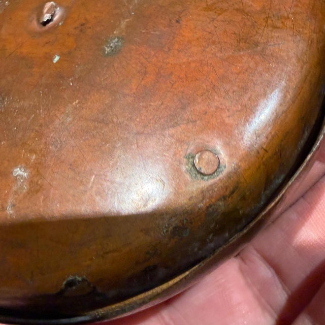 Copper Antique Japanese Foldable Paper Candle Chochin or Odawara Lantern For Sale - Image 8 of 17