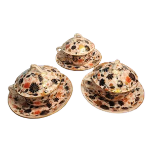 Coalport Porcelain Hot Chocolate Cups Three