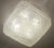 Vintage Brutalist Glass Ceiling Light from Honsel For Sale - Image 4 of 13