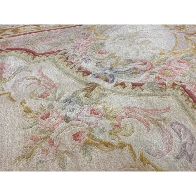 Fine Vintage French Savornery Rug 5'10" X 9’0" For Sale - Image 4 of 8
