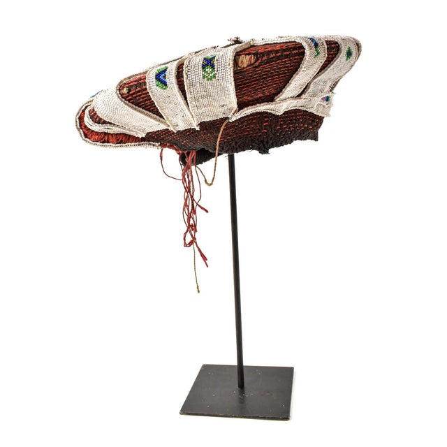 Early 20th Century Early 20th Century Zulu Isicholo Married Woman Headdress South Africa Sidley Collection For Sale - Image 5 of 7