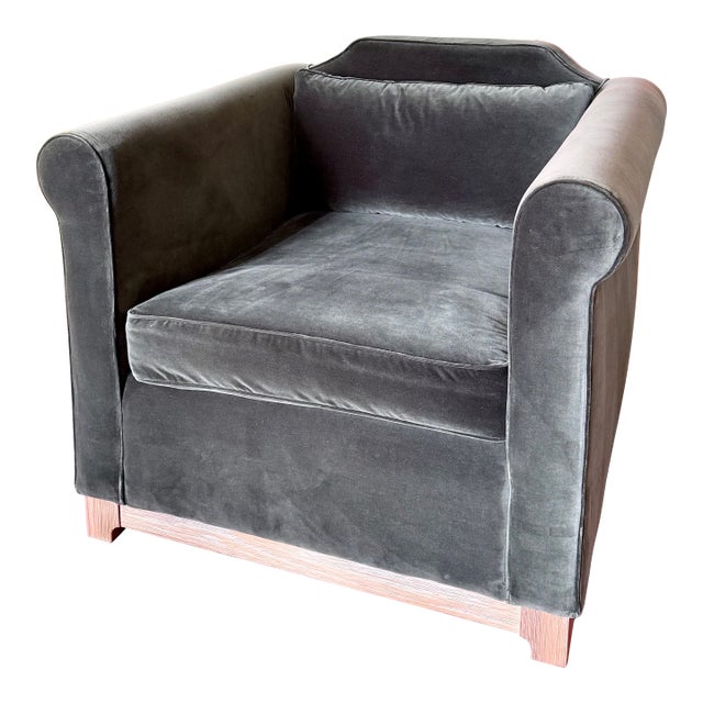 Gorgeous Green Velvet KST Chair From Heavenly - Retails for 1400 For Sale