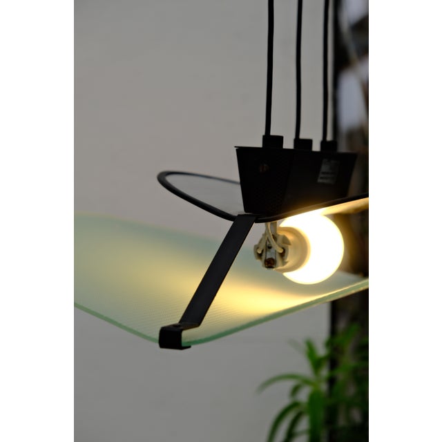 Tortuga Pendant in Metal and Glass from Philips, 1980s For Sale - Image 4 of 9