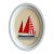 Original Hand-Painted Sailboat Painting, Framed For Sale