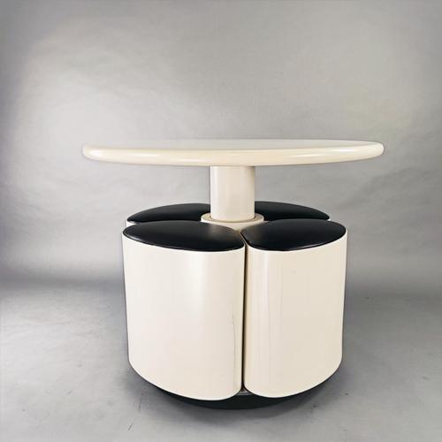 Vintage Space Age Dining Set, 1970s, Set of 5 For Sale - Image 3 of 9