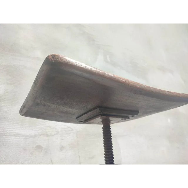 Pre-War Wooden Stool, 1890s For Sale - Image 6 of 8