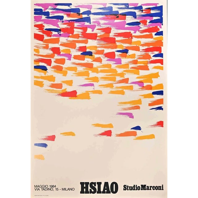 Vintage Studio Marconi Offset Poster Print, 1984 For Sale