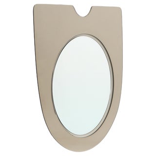 Mirror with Bronzed Mirror Frame, 1970s For Sale