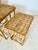 Vintage Wicker Rattan Nesting Side Tables- Set of 3 For Sale In Tampa - Image 6 of 12